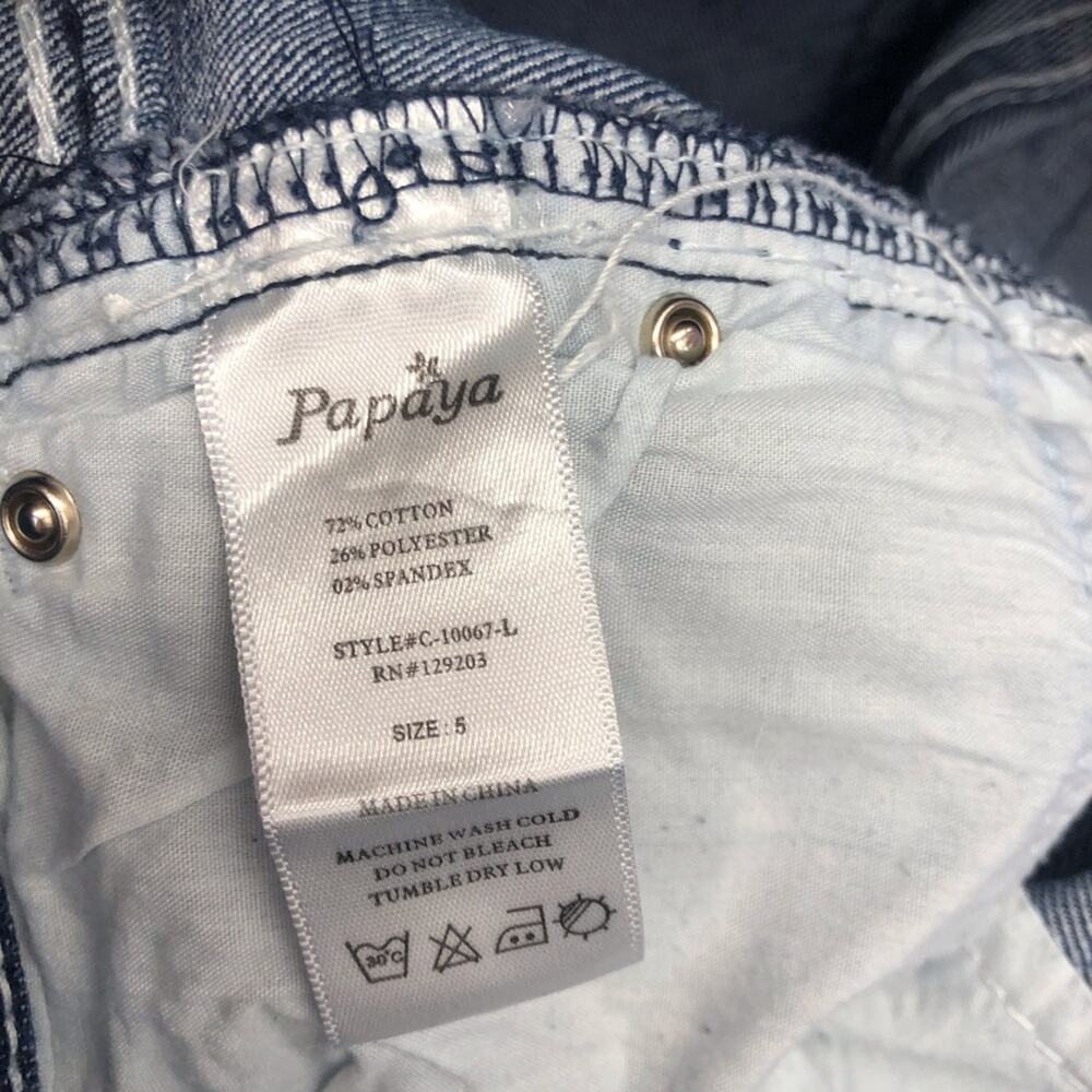 Vintage Y2k Papaya Bling Pocket Denim Jeans Flattering Skinny Silhouette - Picture 10 of 16